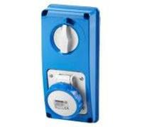 GW66304N Gewiss Presa Fissa Interbloccata Verticale Senza Fondo Senza Base Portafusibili - 2P+T 16A 200-250V 50/60HZ 6H IP67