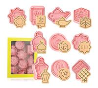 GWAWG 10pcs Stampini per Biscotti Formine Gadget Tagliabiscotti da Cucina a Bakeware,Accessori Pasticceria, Regali di Compleanno Le Donne, Luce Divina, Luna, Stella, Libro,ect