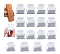 GWAWG 16 Pezzi Gommini per Sedie Tappi Sedie Silicone Coperture Protezione con Cuscinetti Feltrino per la Legno Duro Piastrelle Pavimenti Laminato Mobili Senza Graffi e Rumore (Grande)