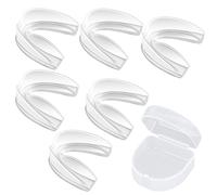 GWAWG 6PCS Bite Bruxismo Notturno Automodellante,Prevenire La Macinazione Notturna Dei Denti, Protettori Riutilizzabili, Adatti Per Adulti E Bambini
