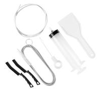 GWAWG 7 pezzi Kit di spazzole per la pulizia del foro di scarico del frigorifero Set di strumenti per la pulizia della casa Siringa Strumenti di dragaggio riutilizzabili per rimuovere l'odore pulito