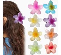 GWAWG 8 Pezzi Mollette Fiori Per Capelli, Fermagli In Plastica Antiscivolo Per Capelli Da Medi A Spessi, Perfetti Gli Updos, Le Code Di Cavallo E L'Acconciatura Quotidiana