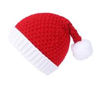 GWAWG Cappello di Babbo Natale per uomo e donna, cappello di Babbo Natale lavorato a maglia, per feste, Capodanno, celebrazioni, decorazione per la casa