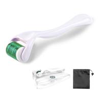 GWAWG Dermaroller Microneedling Derma Roller 0.5mm Beard Roller 540 Aghi di Titanio per Stimolare la Crescita Dei Capelli Cura Della Pelle del Viso Rimozione Cicatrice