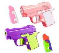 GWAWG Giocattolo Della Pistola Di Fidget, 4 Pezzi Pistola A Forma di Cursore di Fidget, 3D Stampato Pistola Coltello Ansia Sollievo Giocattoli per Bambini Adulti, Idea Regalo per Il Fidanzato Lui Uomo