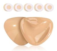 GWAWG Push-up Reggiseno Autoadesivo, Coppe in Silicone Doppia Faccia, Solleva Seno, Riutilizzabili, Lavabili, Invisibili (IT, Taglia della Coppa & Taglia della Fascia, A, Standard, Beige)