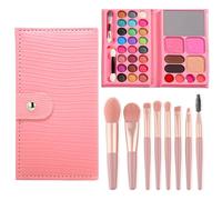 GWAWG Set di Trucco da 33 Colori per Ragazze, Giocattoli di Trucco per Bambini Non Tossici e Lavabili con 8 Pennelli, Set di Cosmetici per Bambini Idea Regalo per Halloween, Natale, Spettacolo sul
