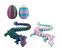 GWAWG Uova Di Drago, 2 Pezzi Dragon Egg, Uovo Stampato In 3D Con Serpente All'Interno, Casa Arredamento Giocattoli Scrivania Esecutivo, Per L'Autismo ADHD Bambini Adulti