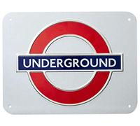 GWC London Underground Sign - Targa in metallo, misura media