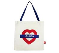 GWCC Borsa tote con licenza della metropolitana di Londra, con tasca interna con cerniera, 6 disegni, Londra, Notting Hill, Camden Town, Oxford Circus, Piccadilly Circus e Londra Heart, dimensioni 41