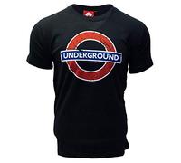 GWCC TFLTM101UND - Maglietta Unisex London Undergound™, Taglia XS-4XL, Colore: Nero Nero M