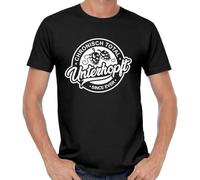 GWDBBNQZ Underhopft Beer Party Oktoberfest Saying Comedy Fun Fun Festival T-Shirt Black M