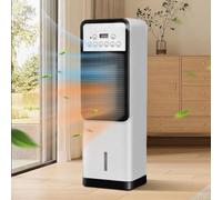GWFBLID Condizionatore Portatile Raffreddamento Evaporativo a Cristalli di Ghiaccio Serbatoio Grande Telecomando 3 velocità Orientabile 120° Timer 1-12h Basso Consumo Silenzioso Ventilatore per Casa