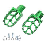 GWH Pedane poggiapiedi in alluminio CNC per moto PW50 PW80 TW200 XR50R CRF50 CRF70 CRF80 CRF100 F XR50 XR70 XR110 M2R SDG DHZ KAYO Dirt Pit Bike (verde)