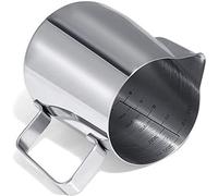 Gwhole 350ml/12oz Bricco da Latte Lattiera per Cappuccino in Acciaio Inox