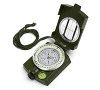 GWHOLE - Bussola Impermeabile per Escursioni, Militare, Navigazione, con Cordino, Sacchetto e Manuale utente (Lingua Italiana Non Garantita)