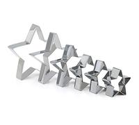 GWHOLE Formine Biscotti Natale 6 Pz Stampi Biscotti Natale Formine per Biscotti Taglierine del Biscotto in Acciaio Inossidabile per Biscotti Sandwich Taglierine Della Torta, Forma di Albero di Natale