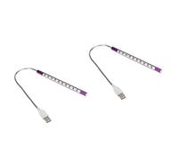 GWJKG 2 USB Alimentate Lamp Flessibile Gooseneck da Cartiera Luce per Ambiente Casa Ufficio - Occhio-Cura Lettura
