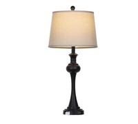 GWJKG 28,75" Minimalist Table Lampad con Controllo Tre Vie Base in Metallo Camera da Letto e tra Cui Lampadina a Adatta per Soggiorno, dormitorio, Ufficio (Nero)