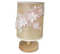 GWJKG 3W USB-Powered Decorative Fabric Bedside Table Lamp for Bedroom And Living Room