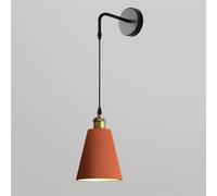 GWJKG Apparecchio di da Ferro Industriale Moderno Parete Moderna nordica E27 LAMPAGNO A Molto Cone Regolabile per LITTURA CUSCINE CHIECHE CHIEMA (Arancia)