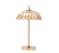 GWJKG Bedside Can Be Used To Charge Mobile Phones (USB Interface), Touch Control Crystal Lamp Decorative Shade Table Lamps for Living Room Color Champagne Gold,