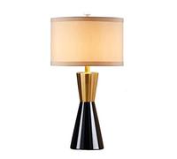 GWJKG Bedside Retro Bar Desktop Night Light Restaurant Coffee Decor Ceramics Desk Lamp Table Lamps for Living Room Color Beige Size : Dimmer Switch