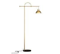 GWJKG Corner Nordic Metal with Hanging Lampshade And Marble Base Light Study Standing Lamp Bedroom Floor Lamps for Living Room Color : Gold+b