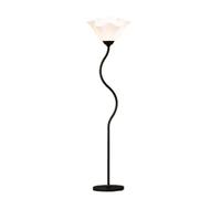 GWJKG Corner Nordic Petal Shape Metal High Pole with Spherical Lampshade Reading Light Standing Lamp Floor Lamps for Living Room Color White Size 28 * 152