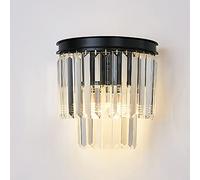 GWJKG Elegante sconde pareti Oro Europeo - Lussuosa in Metallo, Lampada da vanità cristallina Glamour Decorazioni la casa, Illuminazione a Parete Moderna per Bagno e Soggiorno