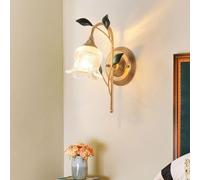 GWJKG Fiori di Vetro Lampada a retrò Francese SCOPIA STANTE COUNLA Molto Antico ALIMA della Parete Fattoria Adatto Il soggiorni per Camera da Letto Light Distruttore%