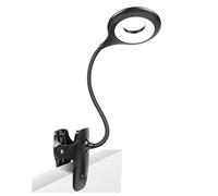 GWJKG for Living Room USB Rechargeable Eye Protect Book Light Reading Touch Control Clip Table Desk Lamp Home Bedside Lamp(Black)