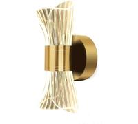 GWJKG Lampada a Parete acrilica Moderna per la Camera da Letto corridoio sconde Illuminazione (Oro)