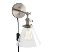GWJKG Lampada Appunti pareti industriali Vintage con Paralume in Vetro per Il Ristorante da Cucina a Loft Bar