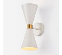 GWJKG Lampada Clessidra Moderna con Applique a Parete Nera/Bianca, Dispositivo e14 Verso Il Basso Soggiorno, corridoio, Camera da Letto - Elegante Soluzione di Illuminazione per la casa