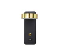 GWJKG Lampada lampade Moderne pareti Luminose LED con Interruttore e interfaccia USB murale per di corridoi Arti luci a Parete (Colore: Caldo