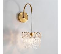 GWJKG Lampada murale in Oro Nordico SCONDA E14 SCONCA per LA Camera del Sogno (Colore Scuro)