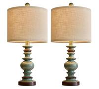 GWJKG Lampada Tavolo in Resina Fattoria da Pollici con paradiglione paradisi del Adatto alla Decorazione di Piccole Aree Adatte a Soggiorno, dormitorio, Ufficio, (2 Pacchetti Verdi)