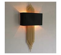 GWJKG Lampade e luci Tessuto Moderno con Bordo Oro Salone in Metallo murali Lampada da Illuminazione a Parete per Soggiorno Cucina salla Un cassetto della Vite