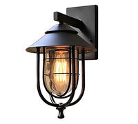 GWJKG Lampe Murale Allontana Esterno casa, Portico Anteriore a Matta per la Nera Moderna da Parete Esterna luminaires estérieurs