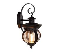 GWJKG Lampe Murale American Retry Lampade, Paralume Bolle in Vetro, Squisito e Pratico Lampada a Parete Impermeabile all'aperto per l'ingresso del Cortile della Villa Luminaireus Extérieurs