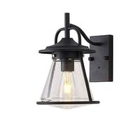 GWJKG Lampe Murale Outdoor Waterproof lampadario Metallo Lampada sospesa in Stile European Garden Courtyard Light E27 Aiuminazione a Testa Singola Affronta
