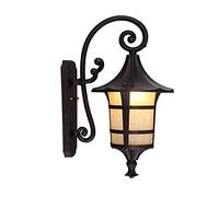 GWJKG Lampe Murale retrò Impermeabile lampadario in Metallo Artigianale Lampada ad Alto Contenuto di Vetro Traslucido Appeso corridoio Decorazione Balcone Sospensione Leggera a Parete Esterno