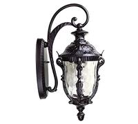 GWJKG Lampo all'aperto per Balcone, Giardino, vialetto e Altri spazi Esterni: Lampadina da tavola IP42 Impermeabile con Corpo in accia cromata e lucerna di Vetro Senza Flessioni.