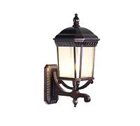 GWJKG Lampo Antico Elettrobileccio Alluminio Alloy Outdoor Wall Light con Finestra per Giove - Disegno Antiquato