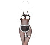 GWJKG Lingerie da Donna con Scollo a V Profondo, Hostess da Pesca, Lingerie da Compagnia Aerea, Uniforme da Donna