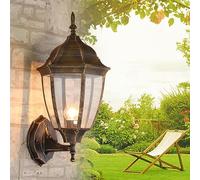 GWJKG Luce Esterna Rustica Vintage Lanterna in Alluminio Impermeabile, Lampada Patio Balcone, Classico Applique da Parete per Giardino, Garage, Illuminazione del Portico