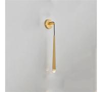 GWJKG Luci interna LED moderna semplice lampada filo appeso in rame supporto G4, impianti di illuminazione con applique a parete decorativa per camera da letto, capezzale, soggiorno, corridoio (35 cm)