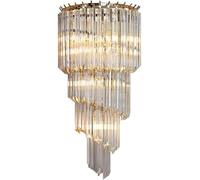 GWJKG Lumo Francese Luxury American Crystal Sconce Contemporary Gold Mount Lampada per Bagno Vanity Wall