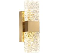 GWJKG Lumo Parete Specchio di Lettura Lampada in Rame Crystal Plampshade Camera da Letto Minimalista Soggio